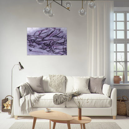 TREE AT TRETIRE - Frank Auerbach Brushed Aluminum Print - 70x100 cm / 28x40 inches | Frank Auerbach Aluminum Print | Frank Auerbach Prints