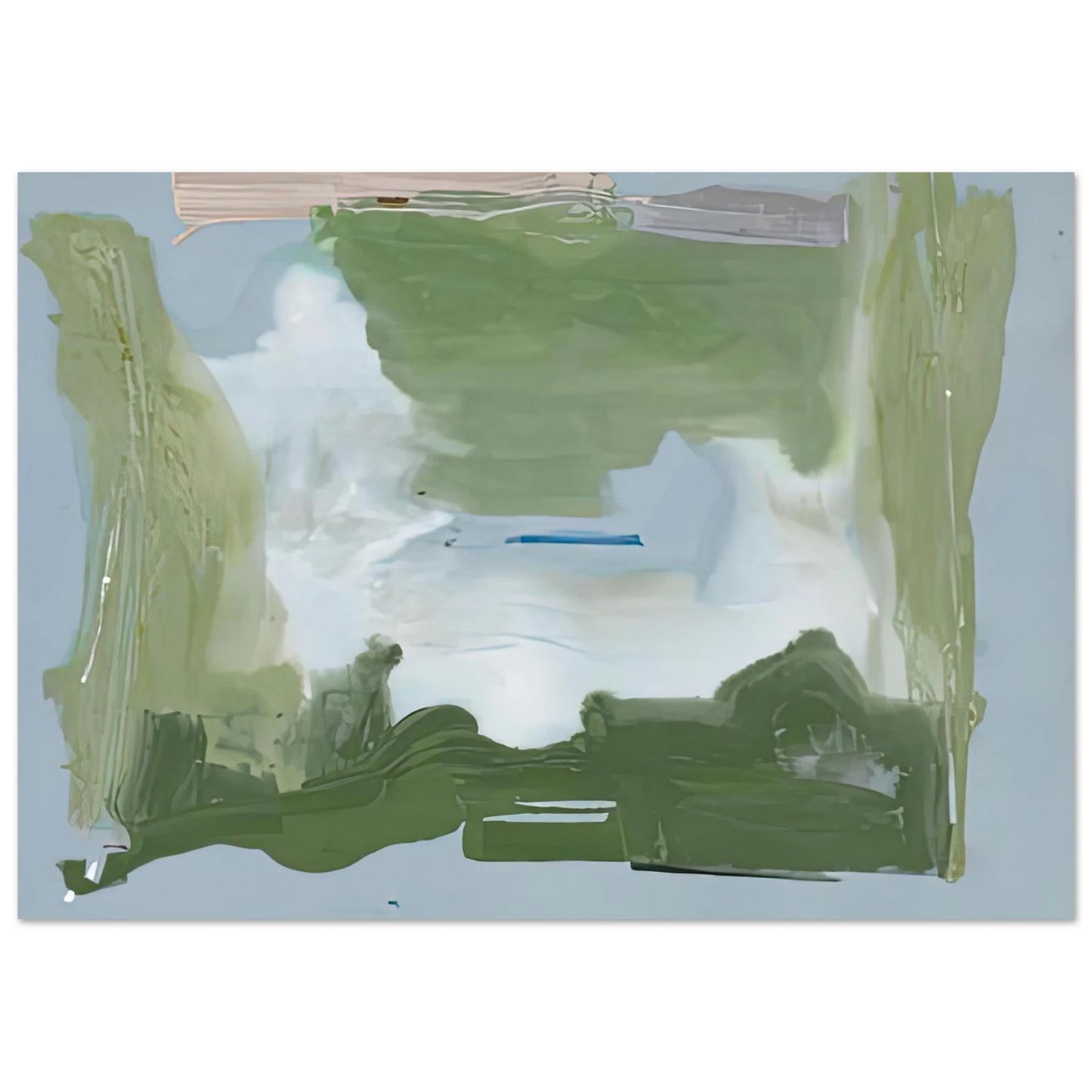 Helen Frankenthaler - Lush Spring, 1975- Wall Art - 30x40 cm / 12x16 inches - Premium Wooden Framed Poster With Fine Art Paper-canvas - Black frame