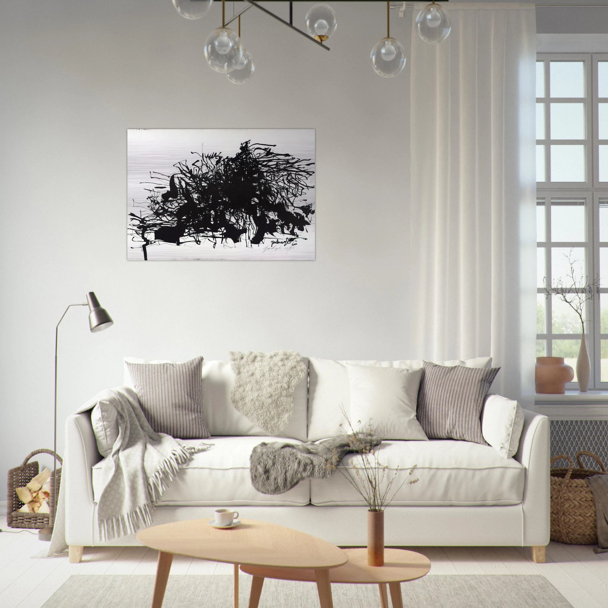 Nomads - 1960 - Robert Goodnough Brushed Aluminum Print - 70x100 cm / 28x40 inches | Robert Goodnough Aluminum Print | Robert Goodnough Prints