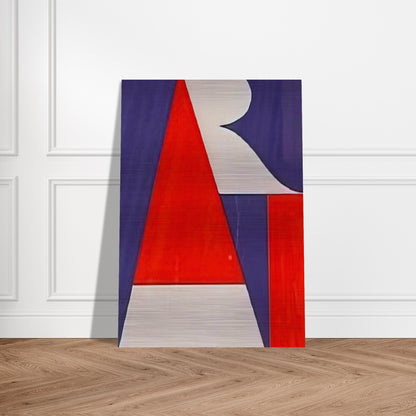 The American Art - Robert Indiana Brushed Aluminum Print - 70x100 cm / 28x40 inches | Robert Indiana Aluminum Print | Robert Indiana Prints