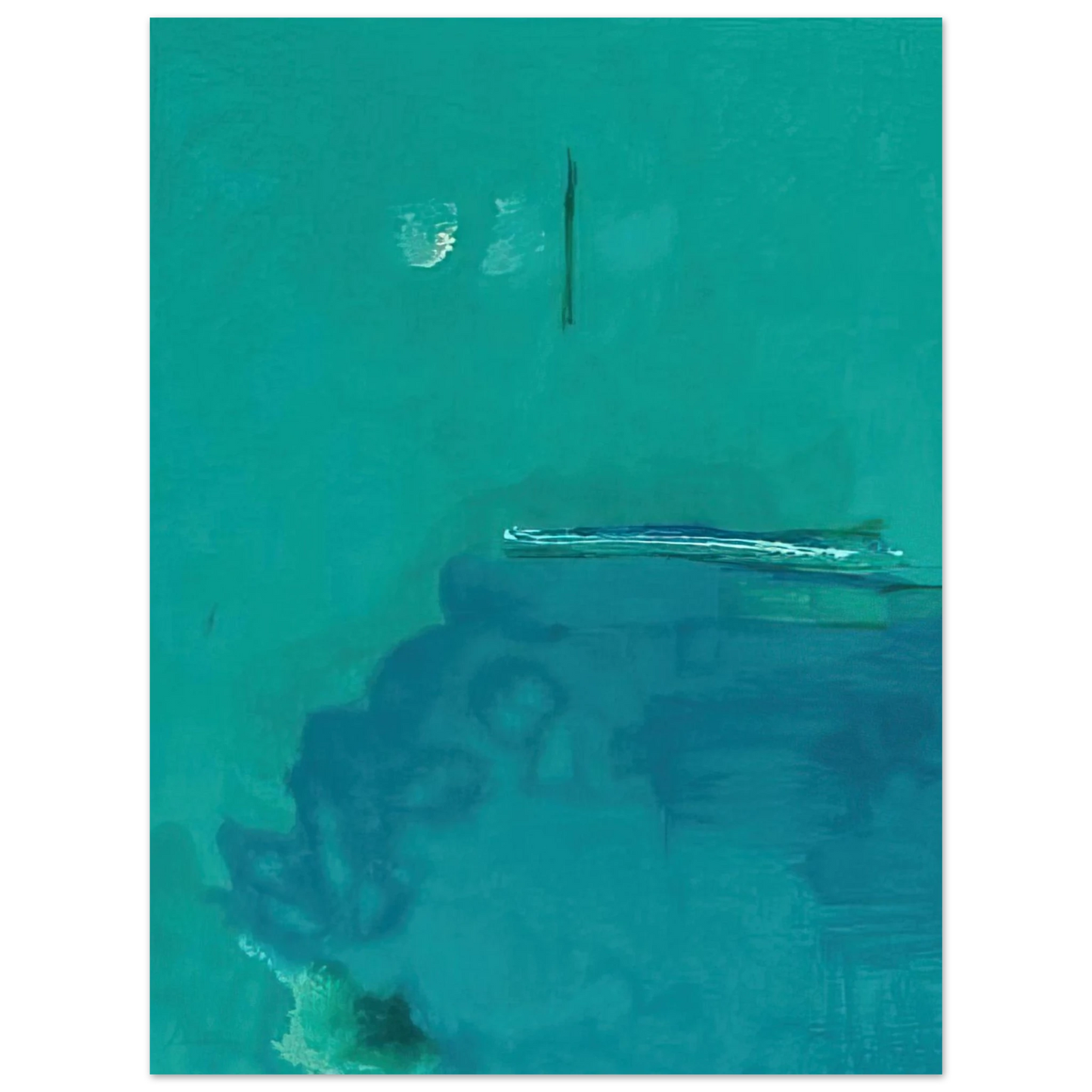 Helen Frankenthaler - Contentment Island - 2004 Wall art - 13x18 cm / 5x7 inches - Fine Art Poster-canvas - -