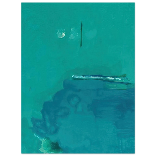 Helen Frankenthaler - Contentment Island - 2004 Wall art - 13x18 cm / 5x7 inches - Fine Art Poster-canvas - -
