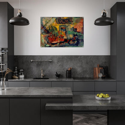 Still Life Interior - Hans Hofmann Acrylic Print - 70x100 cm / 28x40″ inches | Hans Hofmann Wall Art | Hans Hofmann Prints