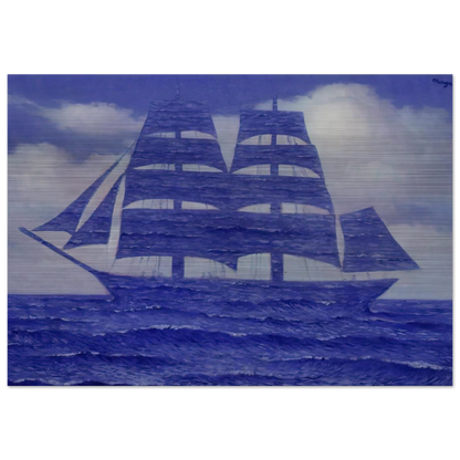 THE SEDUCER 1953 - Rene Magritte Brushed Aluminum Print - 70x100 cm / 28x40 inches | Rene Magritte Aluminum Print | Rene Magritte Prints