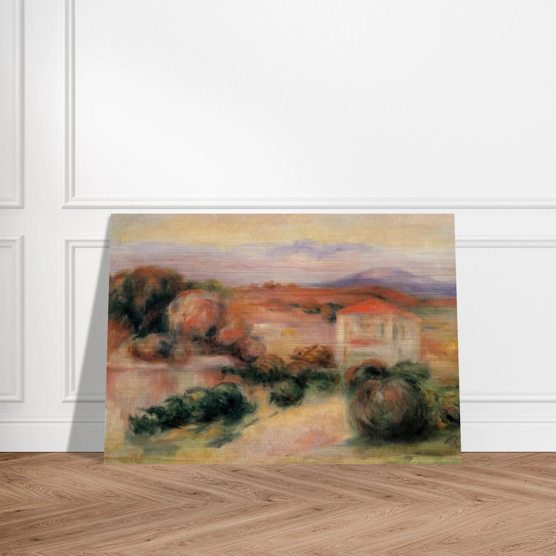 White Houses - Pierre-Auguste Renoir Brushed Aluminum Print - 70x100 cm / 28x40 inches | Pierre-Auguste Renoir Aluminum Print | Pierre-Auguste Renoir Prints