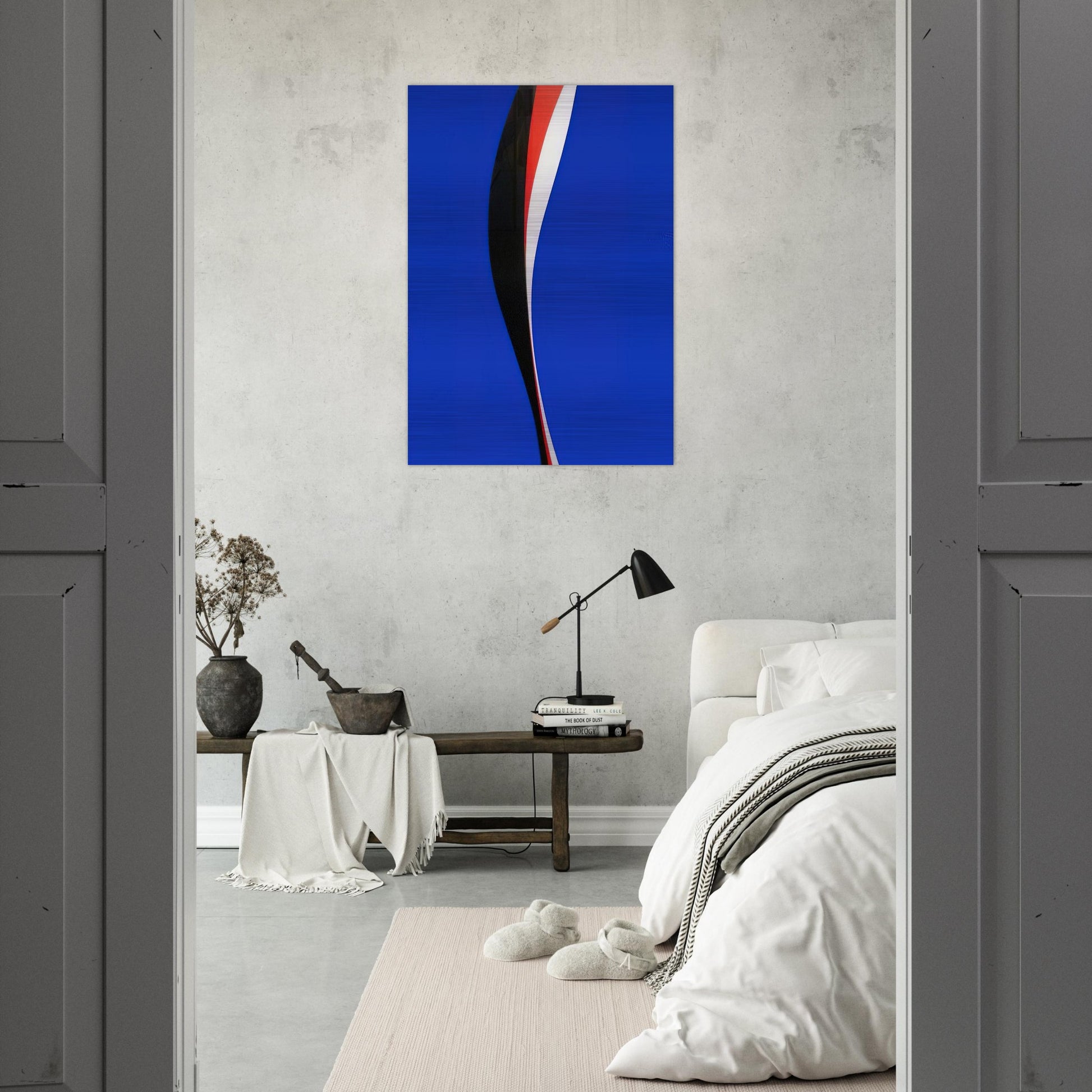 Untitled - Hard Edge Painting - Lorser Feitelson Brushed Aluminum Print - 70x100 cm / 28x40 inches | Lorser Feitelson Aluminum Print | Lorser Feitelson Prints