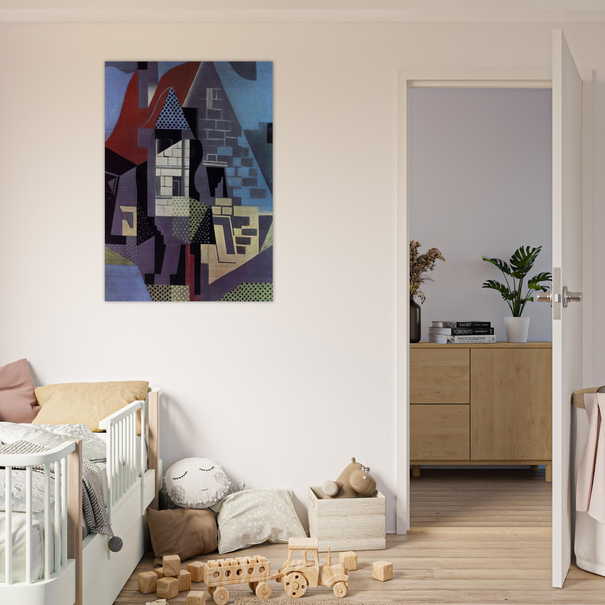 LANDSCAPE AT BEAULIEU - Juan Gris Brushed Aluminum Print - 70x100 cm / 28x40 inches | Juan Gris Aluminum Print | Juan Gris Prints