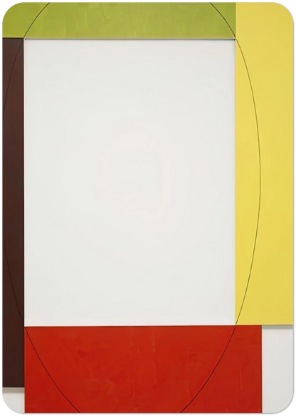 FOUR COLOR FRAME PAINTING 5 PARASOL UNIT 1984 By Robert Mangold Pack of 10 Post Cards | Robert Mangold Post Cards | A6 (10.5 x 14.8 cm) - 4.1 x 5.8 inches
