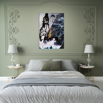 Radient Splendor - Eyvind Earle Brushed Aluminum Print - 70x100 cm / 28x40 inches | Eyvind Earle Aluminum Print | Eyvind Earle Prints