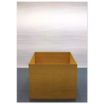 Untitled - 1976 - Donald Judd Brushed Aluminum Print - 70x100 cm / 28x40 inches | Donald Judd Aluminum Print | Donald Judd Prints