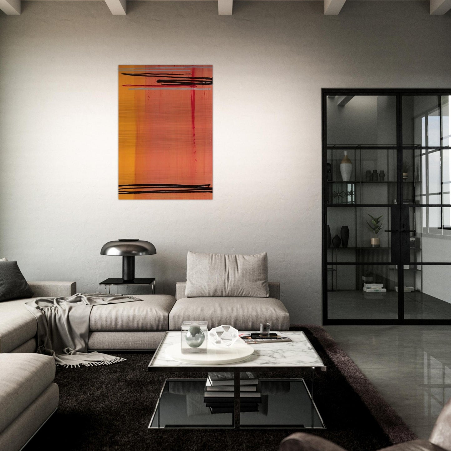 Caxambus - Color Field Painting - Larry Zox Brushed Aluminum Print - 70x100 cm / 28x40 inches | Larry Zox Aluminum Print | Larry Zox Prints