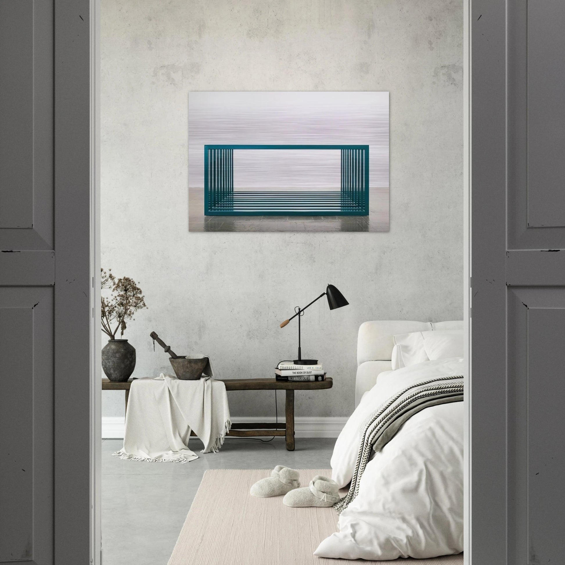 Untitled - 1966 - Donald Judd Brushed Aluminum Print - 70x100 cm / 28x40 inches | Donald Judd Aluminum Print | Donald Judd Prints