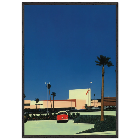 In the beginning III Mall - Hiroshi Nagai 70x100 cm / 28x40 inches Framed Art Print – Black Wooden Frame