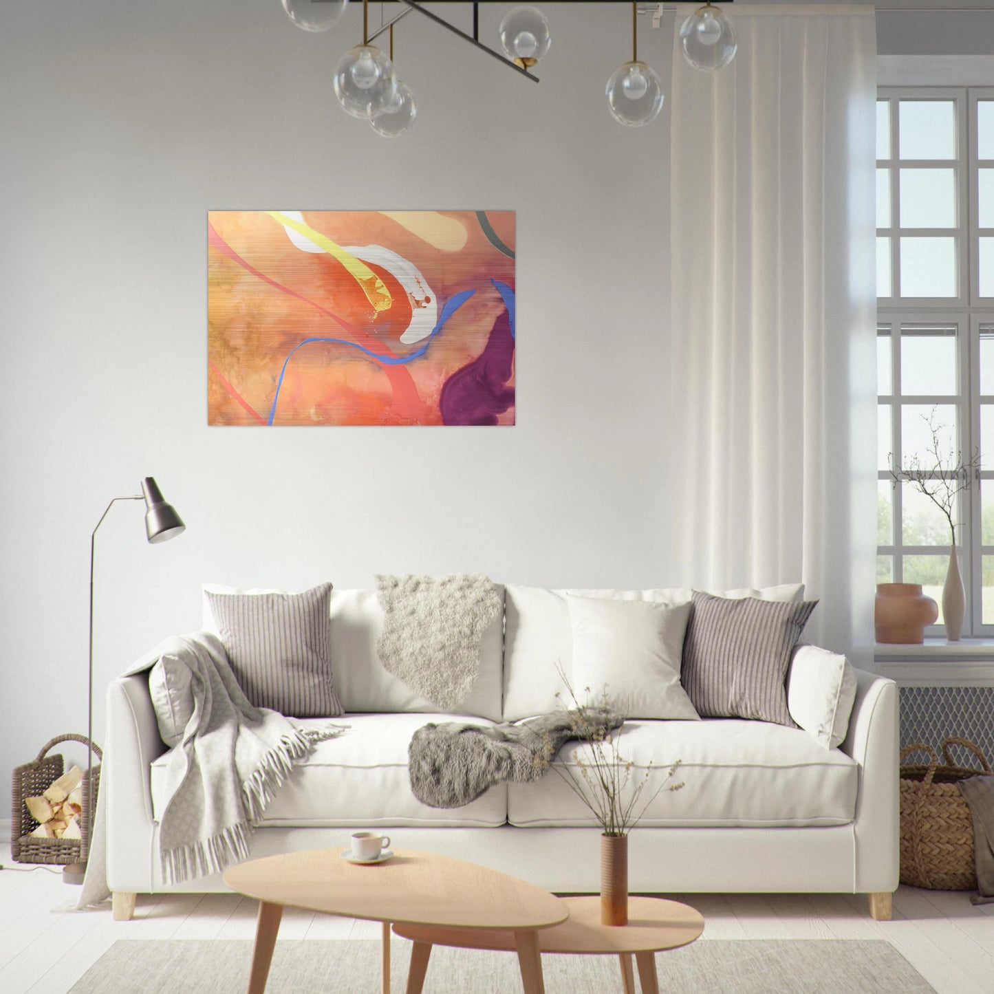 For Becky - 1969 - Ronnie Landfield Brushed Aluminum Print - 70x100 cm / 28x40 inches | Ronnie Landfield Aluminum Print | Ronnie Landfield Prints
