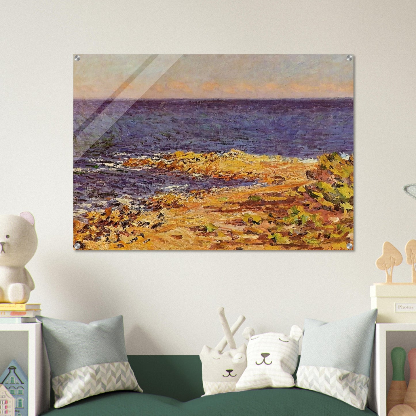 The Big Blue Mediterranean at Antibes - claude monet Acrylic Print - 70x100 cm / 28x40″ inches