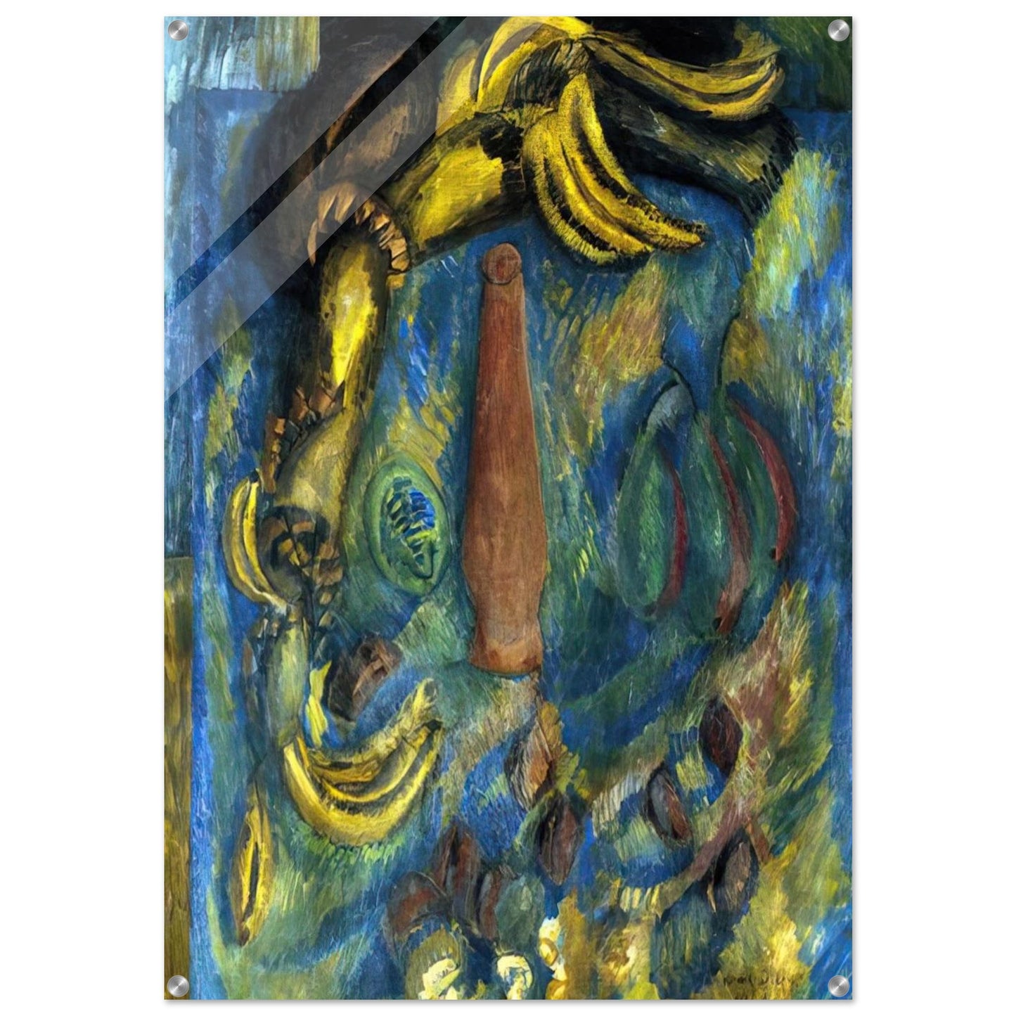 STILL LIFE WITH BANANAS 1909 - Raoul Dufy Acrylic Print - 70x100 cm / 28x40″ inches | Raoul Dufy Wall Art | Raoul Dufy Prints