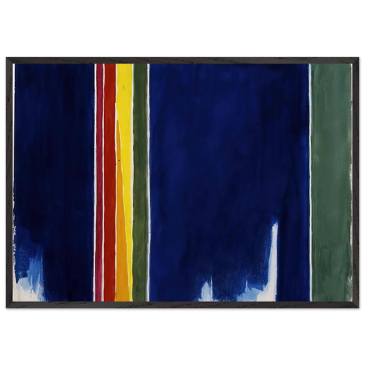 ATMOSPHERIC EFFECTS I 1970 - Alma Woodsey Thomas 70x100 cm / 28x40 inches Framed Art Print – Black Wooden Frame