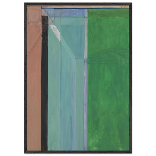 Ocean Park 30 - Richard Diebenkorn 70x100 cm / 28x40 inches Framed Art Print – Black Wooden Frame