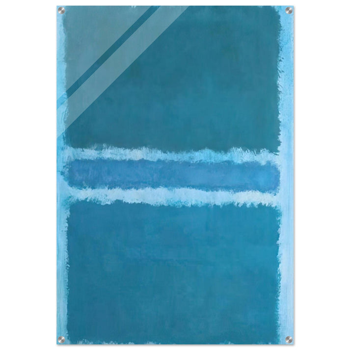 Untitled Blue Divided by Blue - 1966 - Mark Rothko Acrylic Print - 70x100 cm / 28x40″ inches | Mark Rothko Wall Art | Mark Rothko Prints