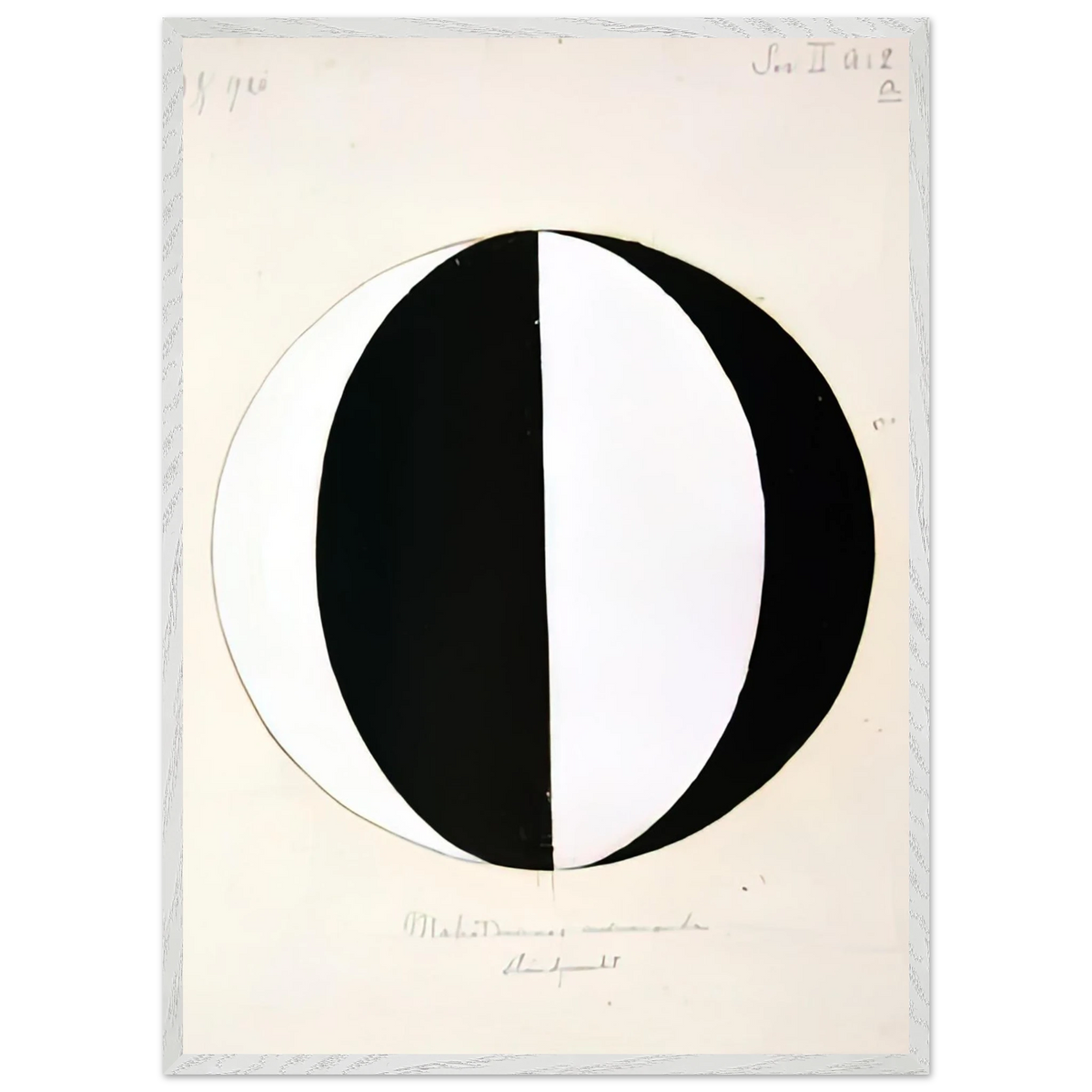 Hilma af Klint - THE MAHATMAS PRESENT STANDING POINT SERIES II NO 2A 1920 Wall art - 60x80 cm / 24x32 inches - Fine Art Poster-canvas - -