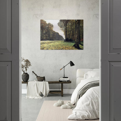 The Pave de Chailly in the Forest - claude monet Brushed Aluminum Print - 70x100 cm / 28x40 inches | claude monet Aluminum Print | claude monet Prints