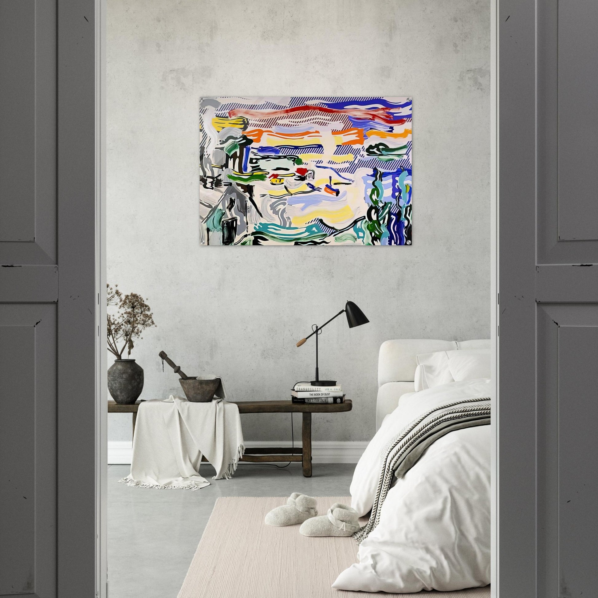 COAST VILLAGE 1987 - Roy Lichtenstein Acrylic Print - 70x100 cm / 28x40″ inches