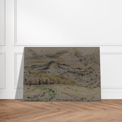 ROAD AUGSBURG TO MUNICH GERMANY 1975 - Ivan Albright Brushed Aluminum Print - 70x100 cm / 28x40 inches | Ivan Albright Aluminum Print | Ivan Albright Prints