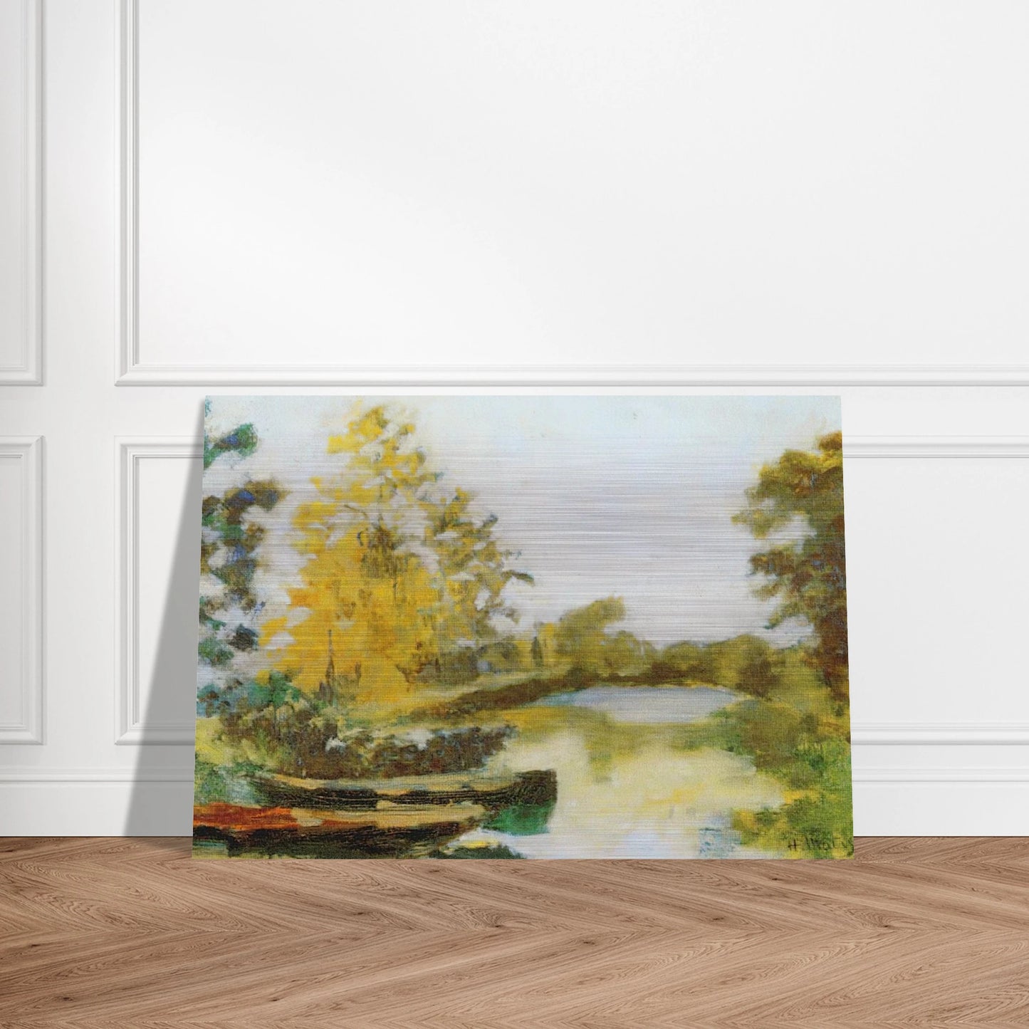 BANKS OF THE CANAL 1903 - Henri Matisse Brushed Aluminum Print - 70x100 cm / 28x40 inches | Henri Matisse Aluminum Print | Henri Matisse Prints