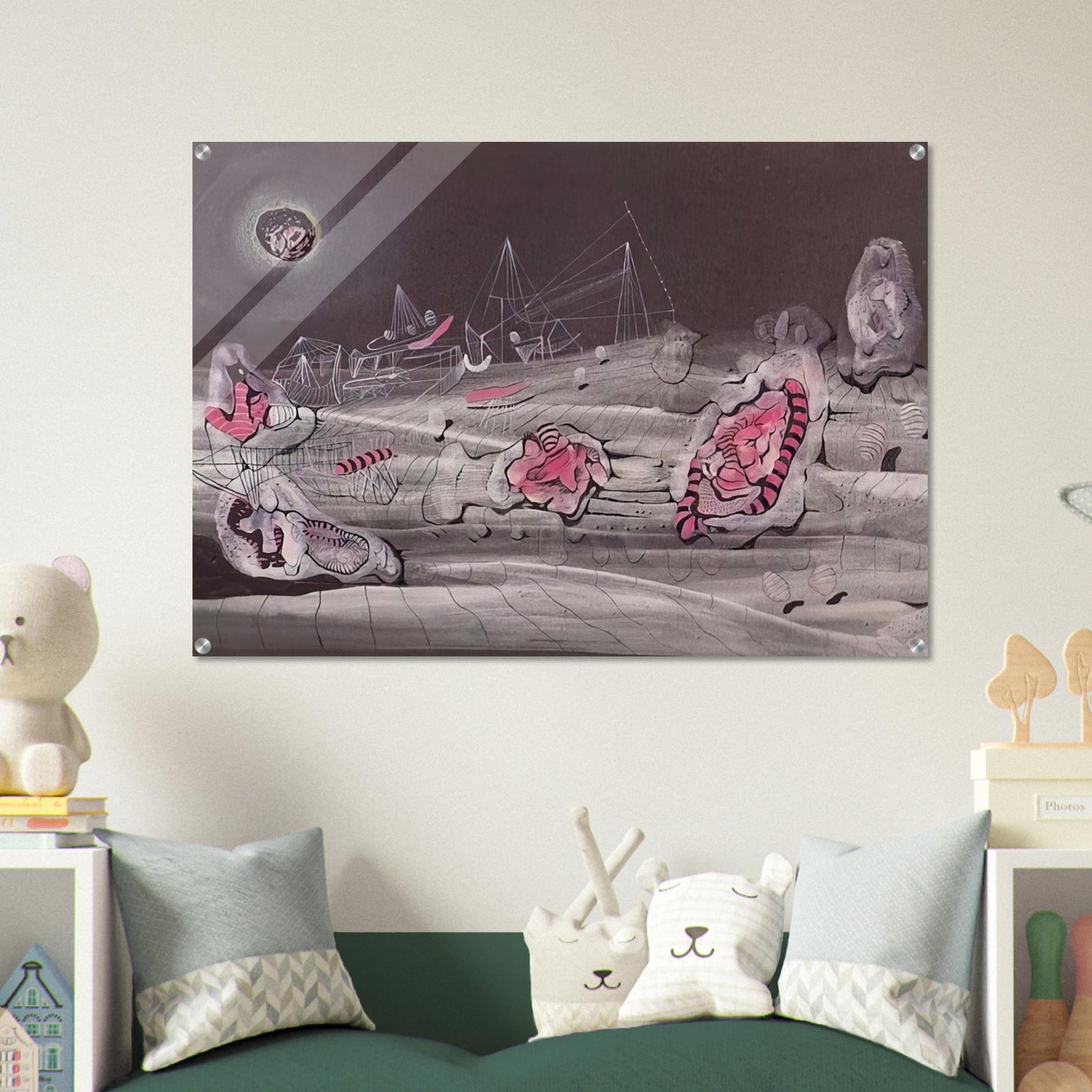 DARK LIGHT 1940 - Roberto Matta Acrylic Print - 70x100 cm / 28x40″ inches