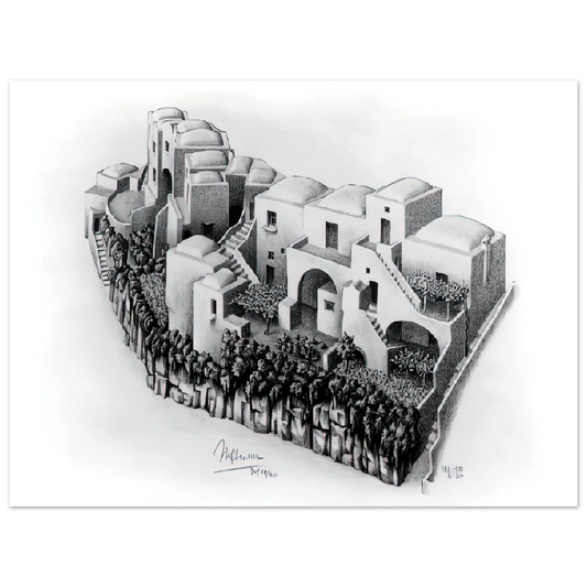 MC Escher - ESCHER (24) Wall Art - 21x29.7 cm / 8x12" - Fine Art Poster-canvas - -