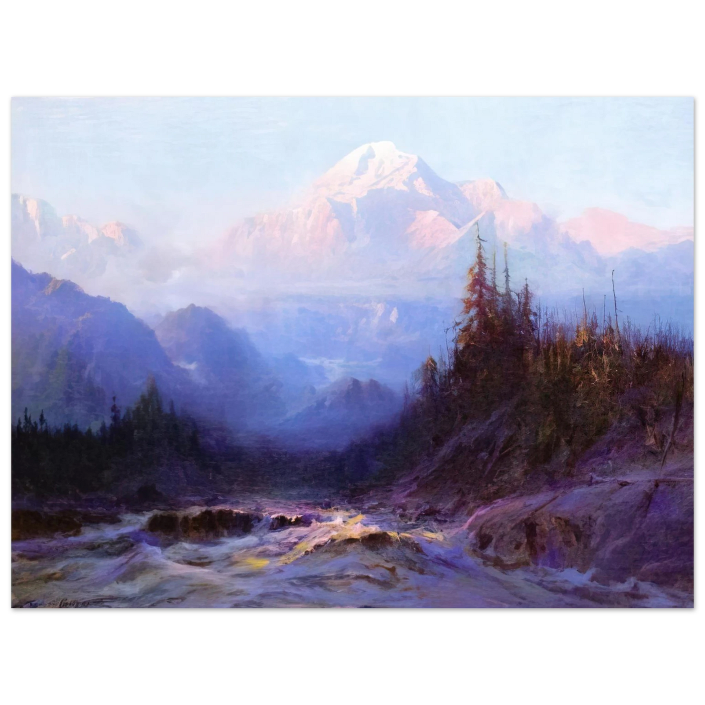 Sydney Laurence - Mount McKinley - 1925  75x100 cm / 30x40inches Fine Art Poster