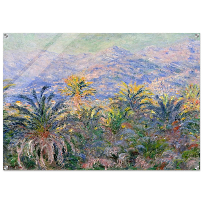 Palm Trees at Bordighera - claude monet Acrylic Print - 70x100 cm / 28x40″ inches