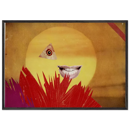 LITTLE SUN 1969 - Hannah Hoch 70x100 cm / 28x40 inches Framed Art Print – Black Wooden Frame