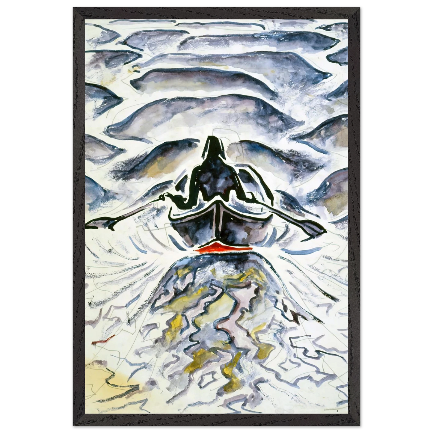 Walter Inglis Anderson - Walter Anderson Wall art - 28x43  cm / XL (11x17 inches) - Premium Wooden Framed Poster With Fine Art Paper-canvas - White frame