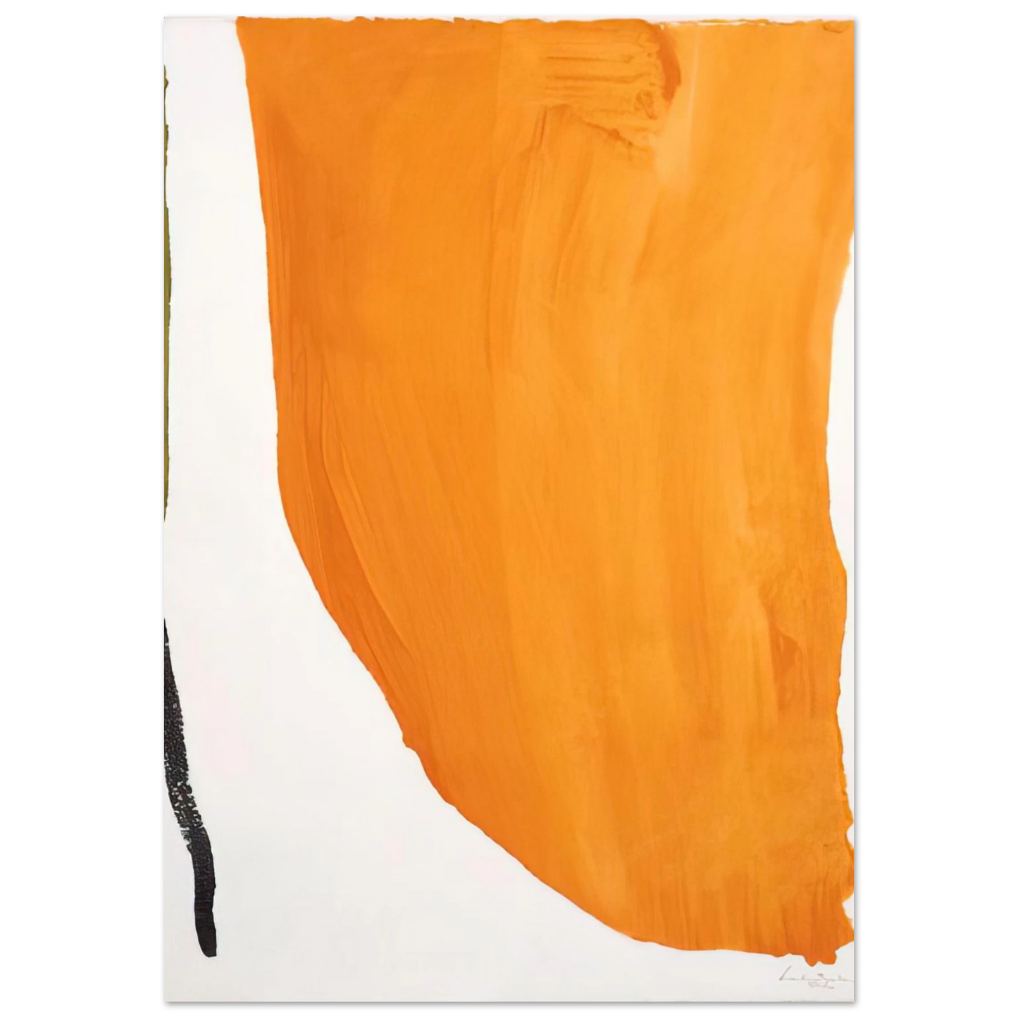 Helen Frankenthaler - Orange Downpour - 1970 Wall art - 13x18 cm / 5x7 inches - Fine Art Poster-canvas - -