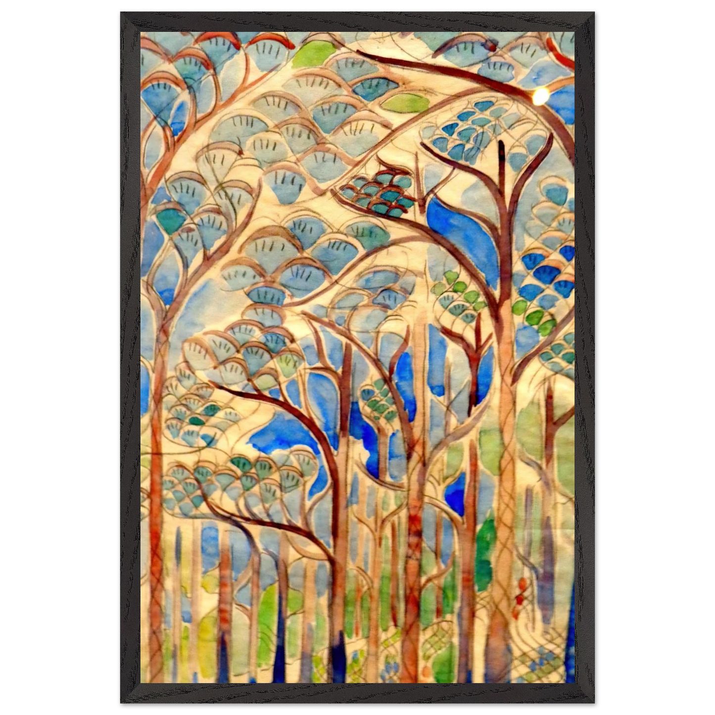 Walter Inglis Anderson - Walter Anderson Wall art - 50x70 cm / 20x28 inches - Premium Wooden Framed Poster With Fine Art Paper-canvas - White frame