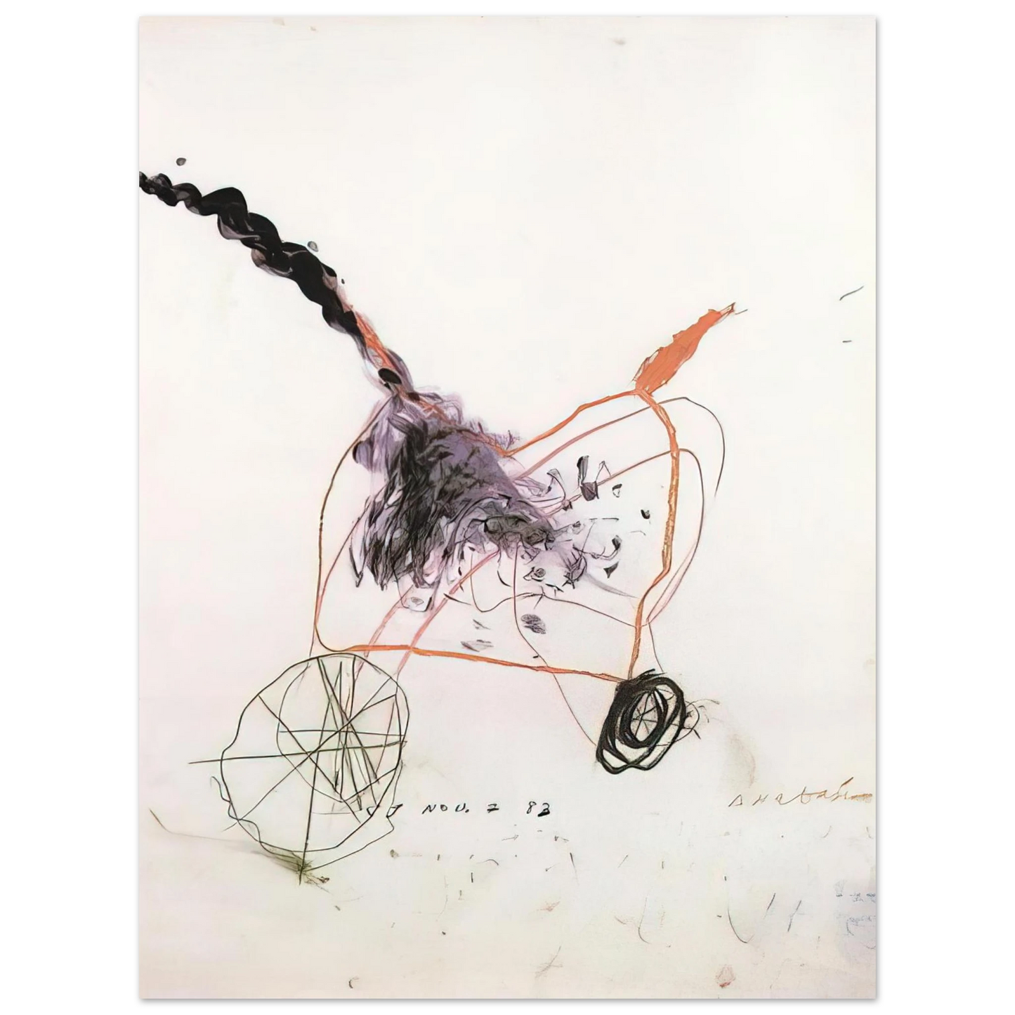 Cy Twombly - Anabasis  75x100 cm / 30x40inches Fine Art Poster