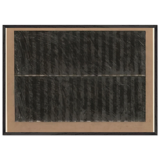 Untitled - 1965 N3 - Brice Marden 70x100 cm / 28x40 inches Framed Art Print – Black Wooden Frame