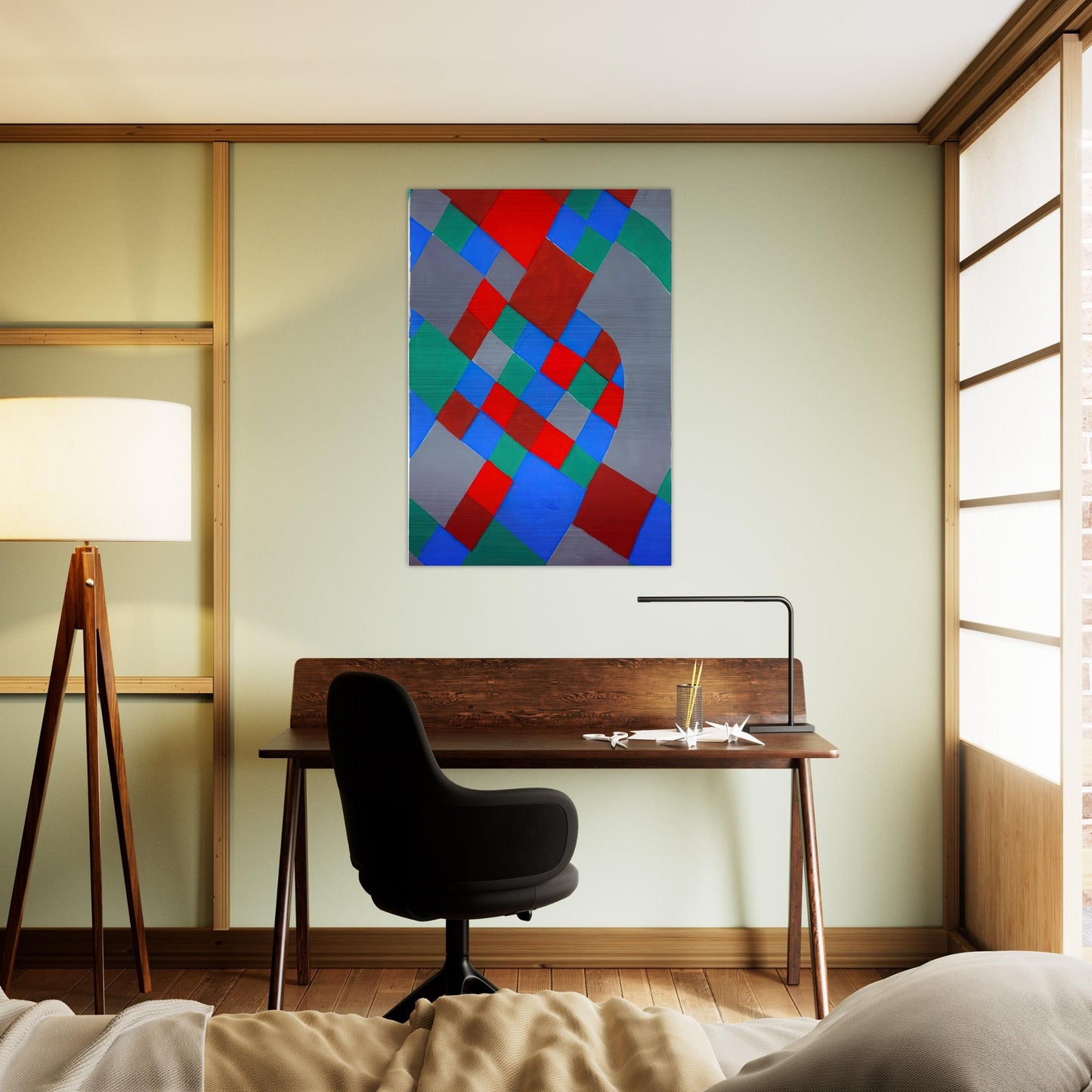 WORD POETRY POETRY OF COLORS - Sonia Delaunay Brushed Aluminum Print - 70x100 cm / 28x40 inches | Sonia Delaunay Aluminum Print | Sonia Delaunay Prints