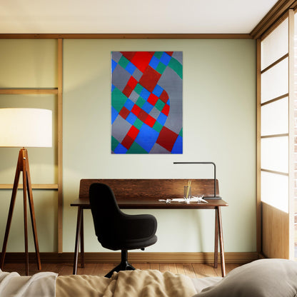 WORD POETRY POETRY OF COLORS - Sonia Delaunay Brushed Aluminum Print - 70x100 cm / 28x40 inches | Sonia Delaunay Aluminum Print | Sonia Delaunay Prints