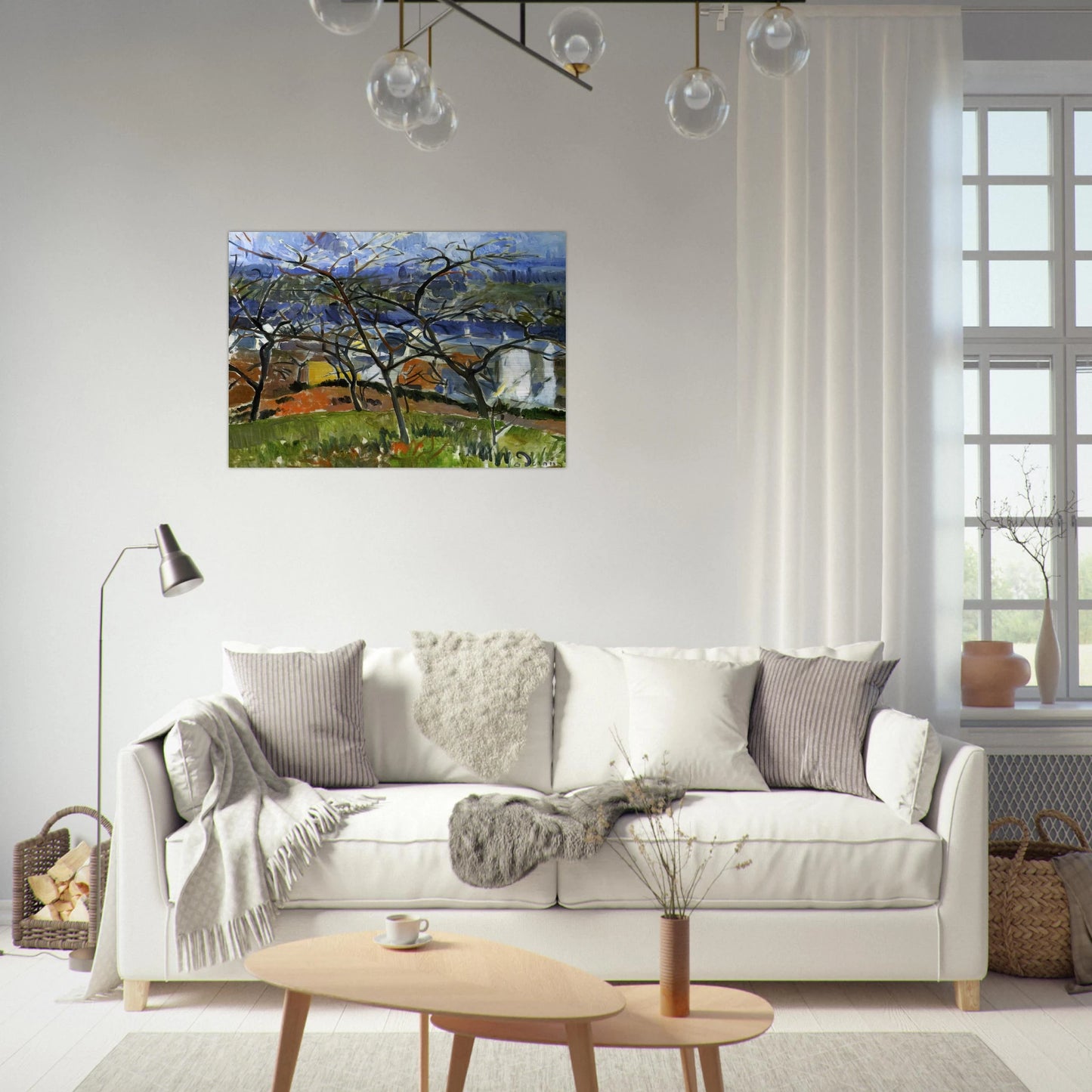 LANDSCAPE NEAR CHATOU 1904 - Andre Derain Brushed Aluminum Print - 70x100 cm / 28x40 inches | Andre Derain Aluminum Print | Andre Derain Prints