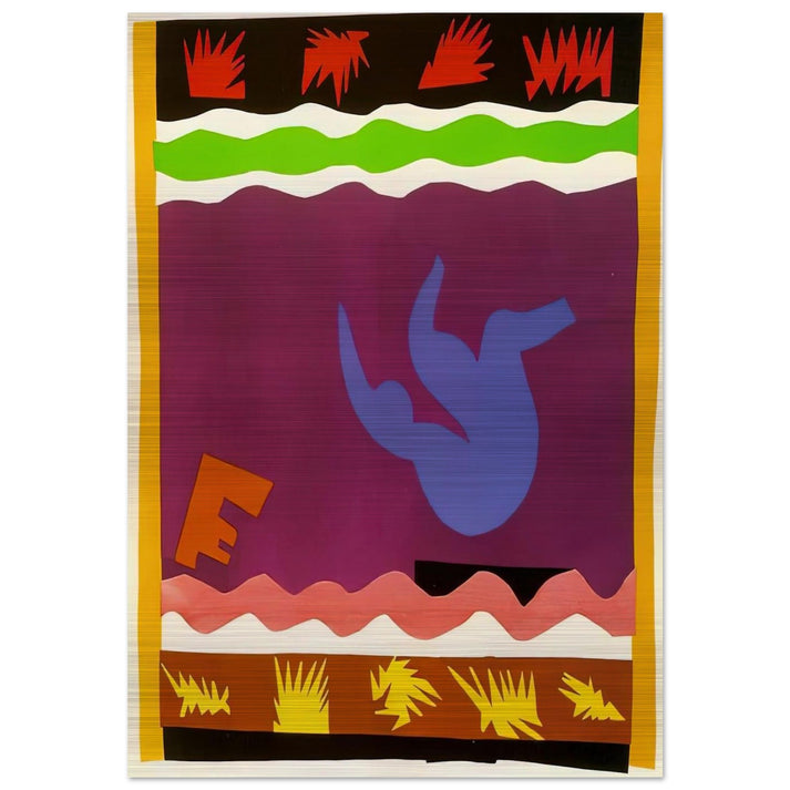 THE TOBOGGAN 1943 - Henri Matisse Brushed Aluminum Print - 70x100 cm / 28x40 inches | Henri Matisse Aluminum Print | Henri Matisse Prints