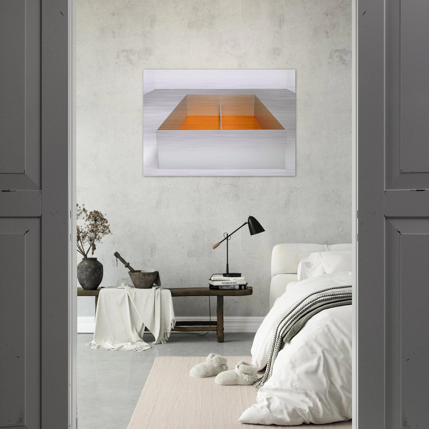 Untitled Menziken - 1989 - Donald Judd Brushed Aluminum Print - 70x100 cm / 28x40 inches | Donald Judd Aluminum Print | Donald Judd Prints