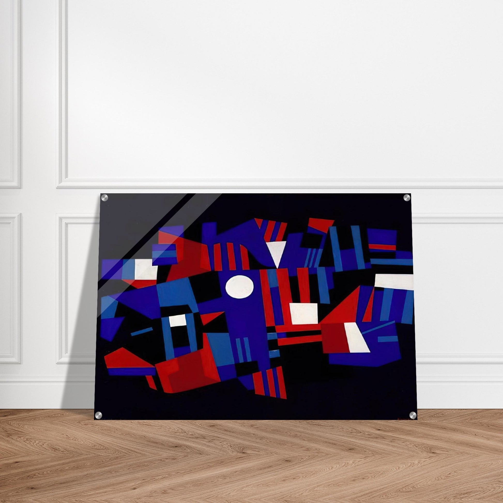 Red and Blue Composition - 1941 - Ad Reinhardt Acrylic Print - 70x100 cm / 28x40″ inches