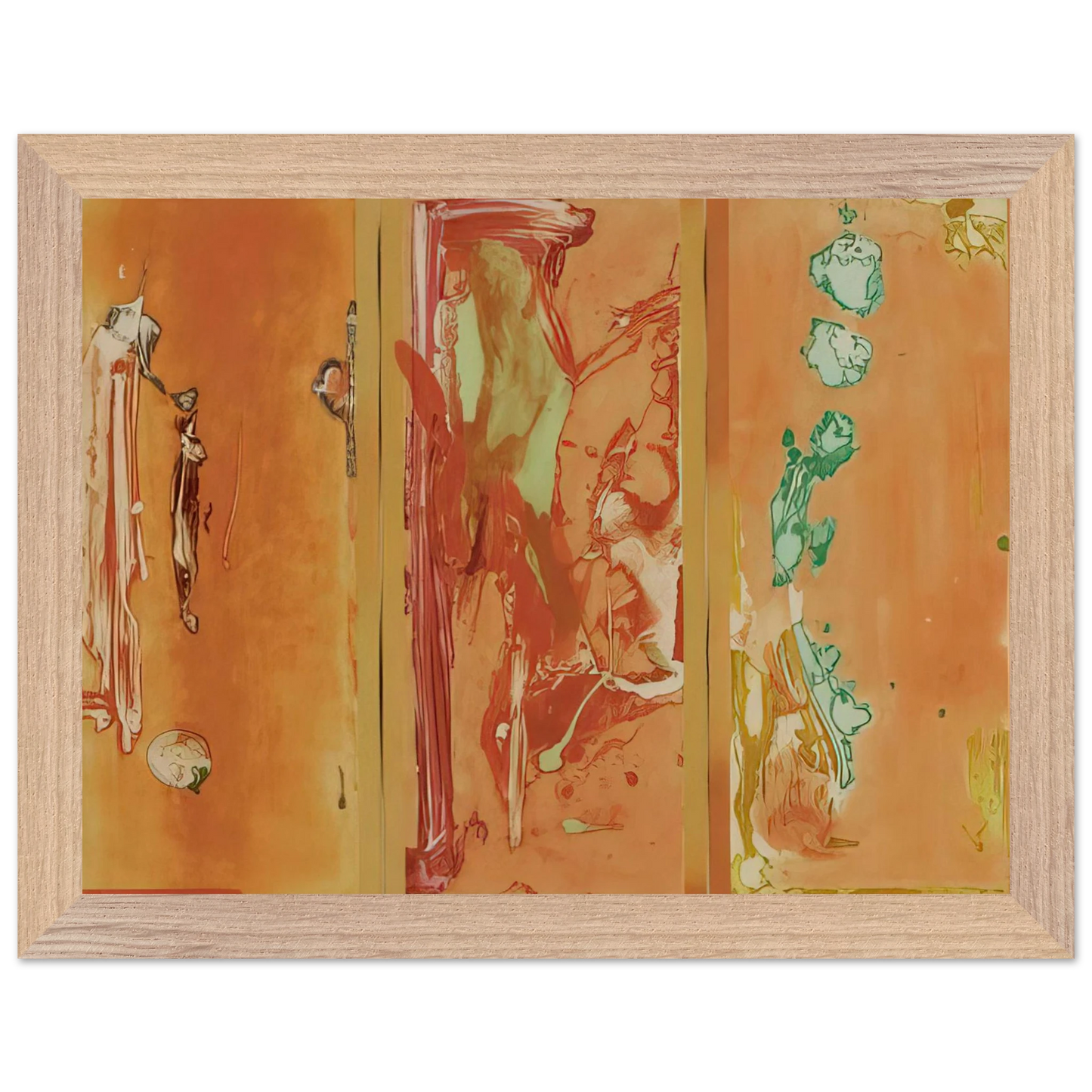 Helen Frankenthaler - Gateway - 1988 Wall art - 27x35 cm / 11x14 inches - Fine Art Poster-canvas - -