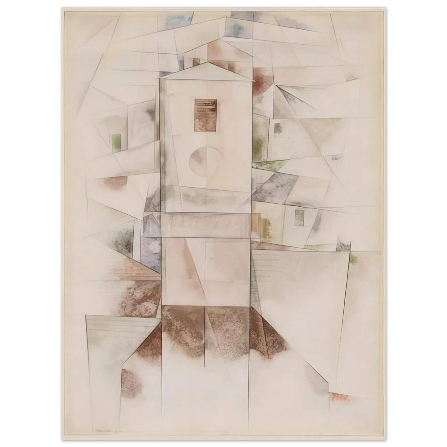 Charles Demuth - White Architecture - 1917  75x100 cm / 30x40inches Fine Art Poster