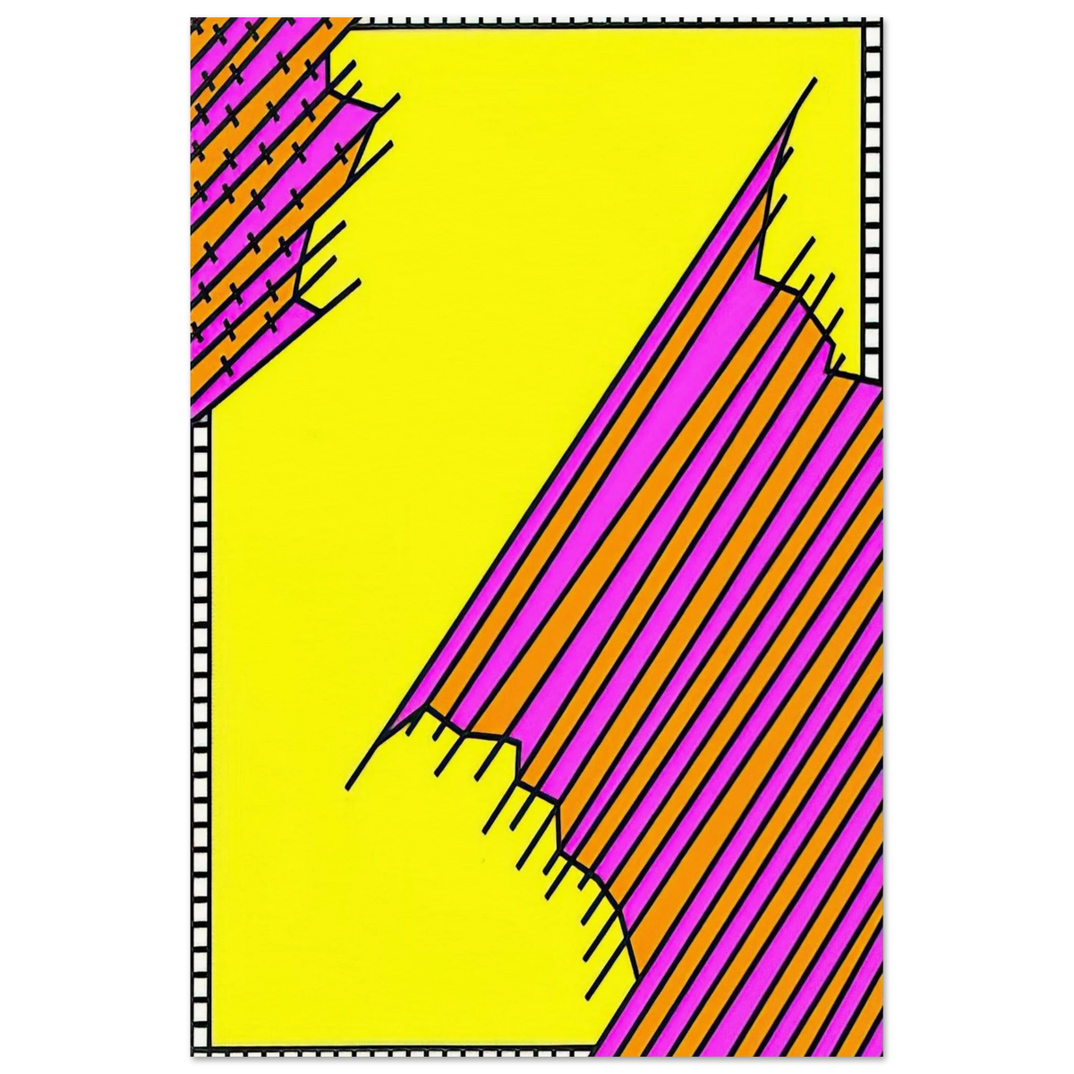Crossover - 1972 - Nicholas Krushenick Art Prints - 100x150 cm / 40x60″ inches | Nicholas Krushenick Poster | Nicholas Krushenick Prints