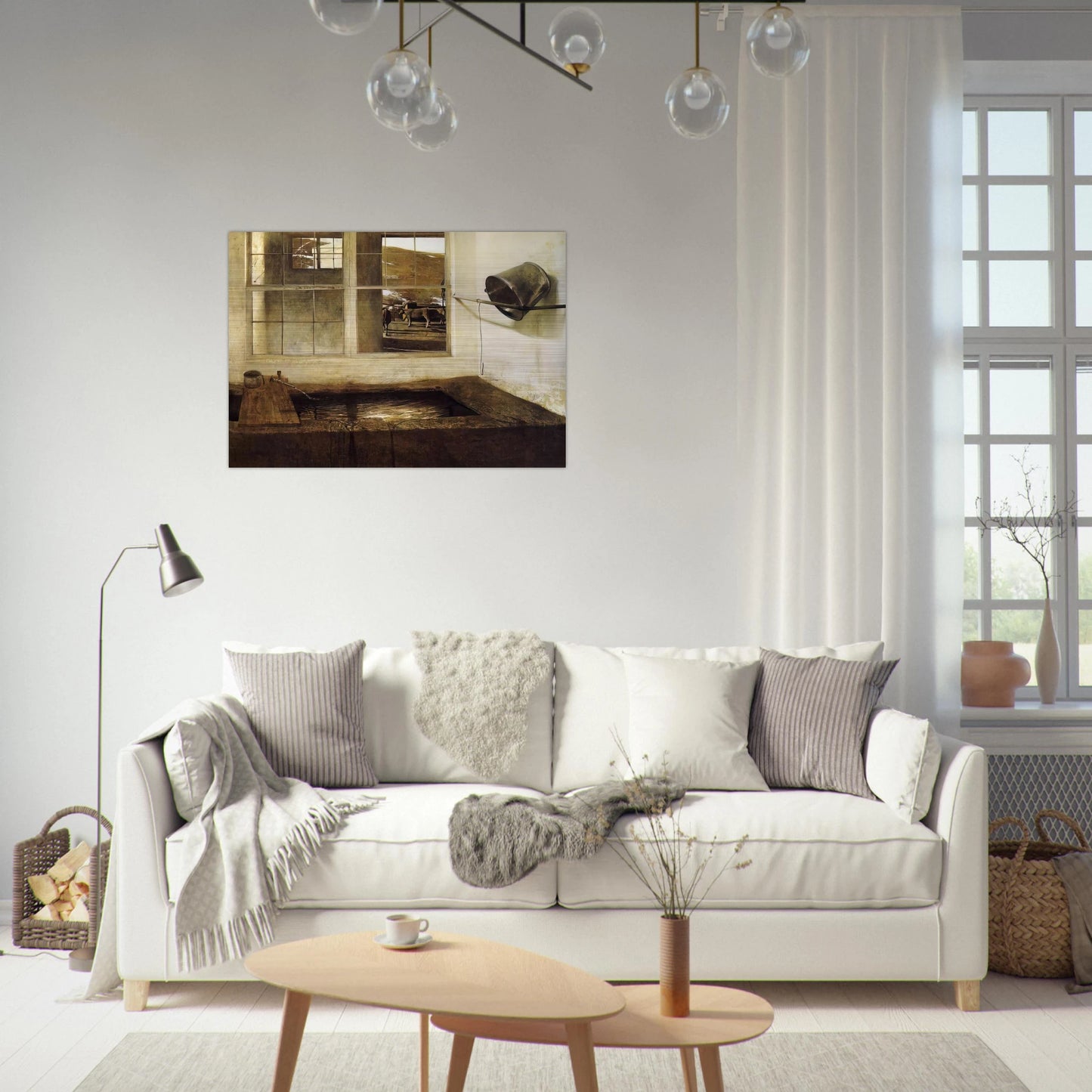 SPRING FED - Andrew Wyeth Brushed Aluminum Print - 70x100 cm / 28x40 inches | Andrew Wyeth Aluminum Print | Andrew Wyeth Prints