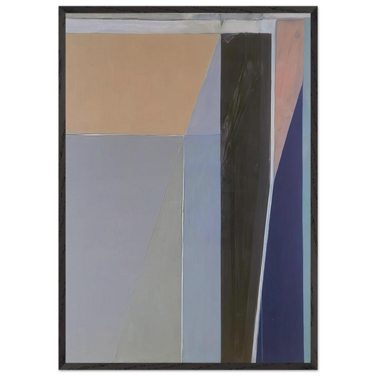 Ocean Park 28 - Richard Diebenkorn 70x100 cm / 28x40 inches Framed Art Print – Black Wooden Frame