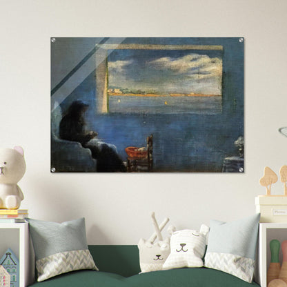 PORTRAIT OF GRANDMOTHER ANA SEWING - Salvador Dali Acrylic Print - 70x100 cm / 28x40″ inches | Salvador Dali Wall Art | Salvador Dali Prints